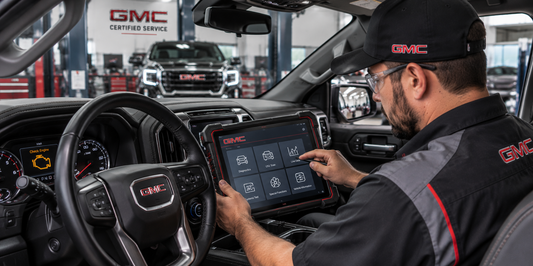 GMC check engine service visual 2
