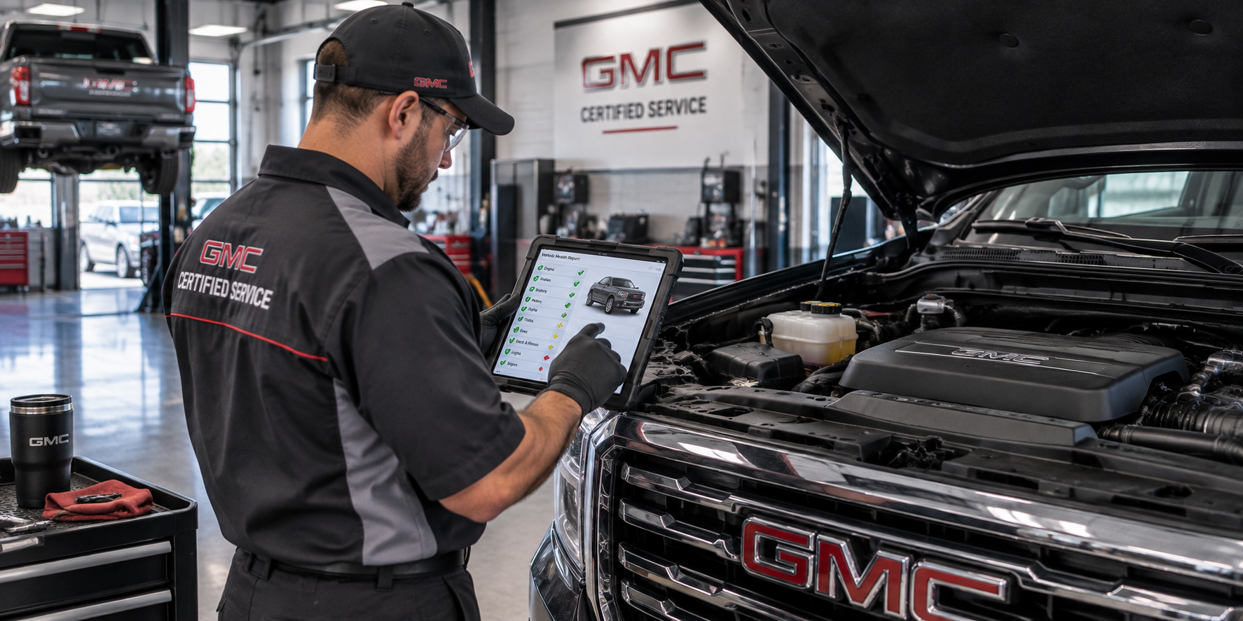 GMC oil and filter service