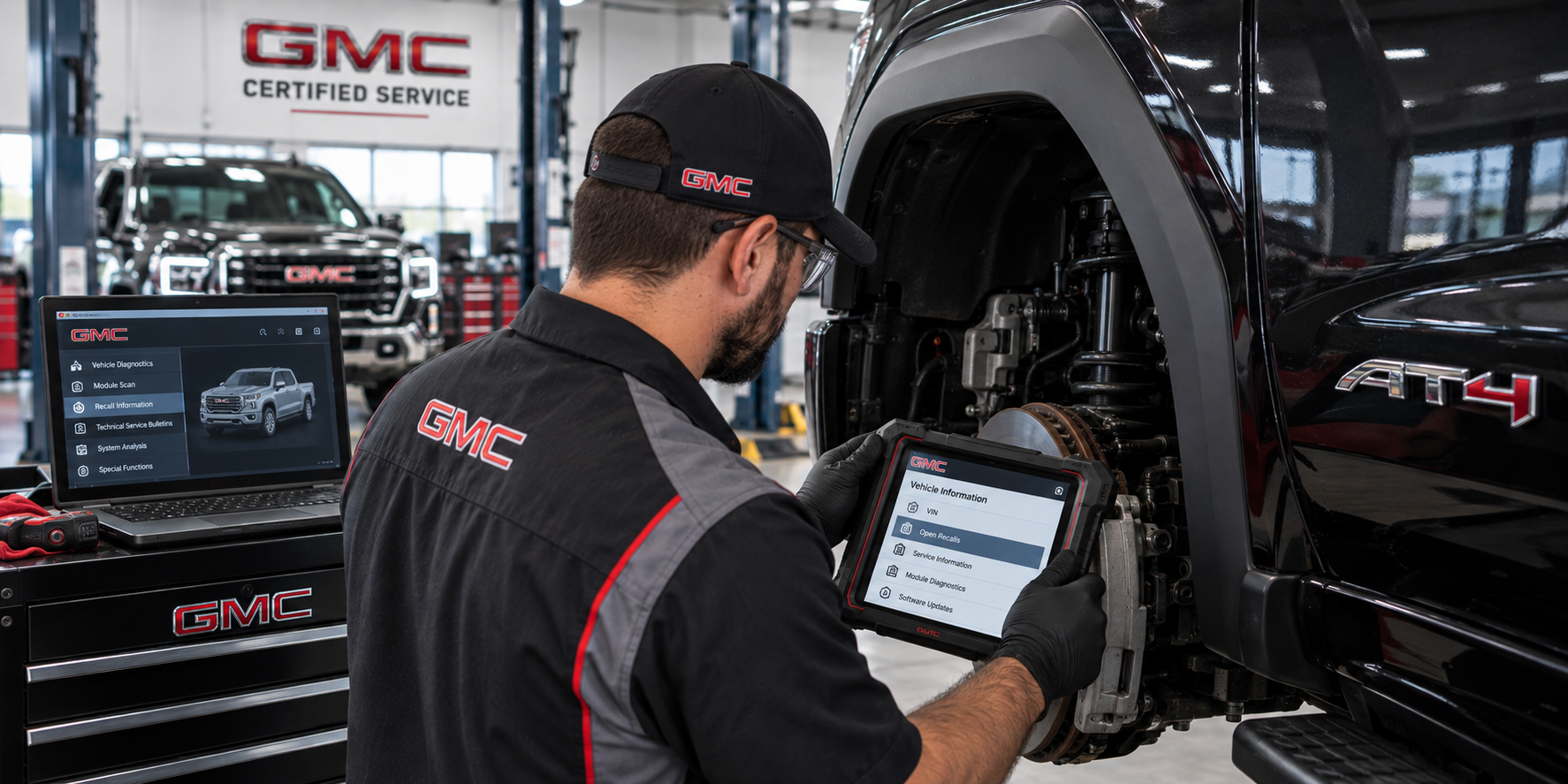 GMC recall inspection and service consultation