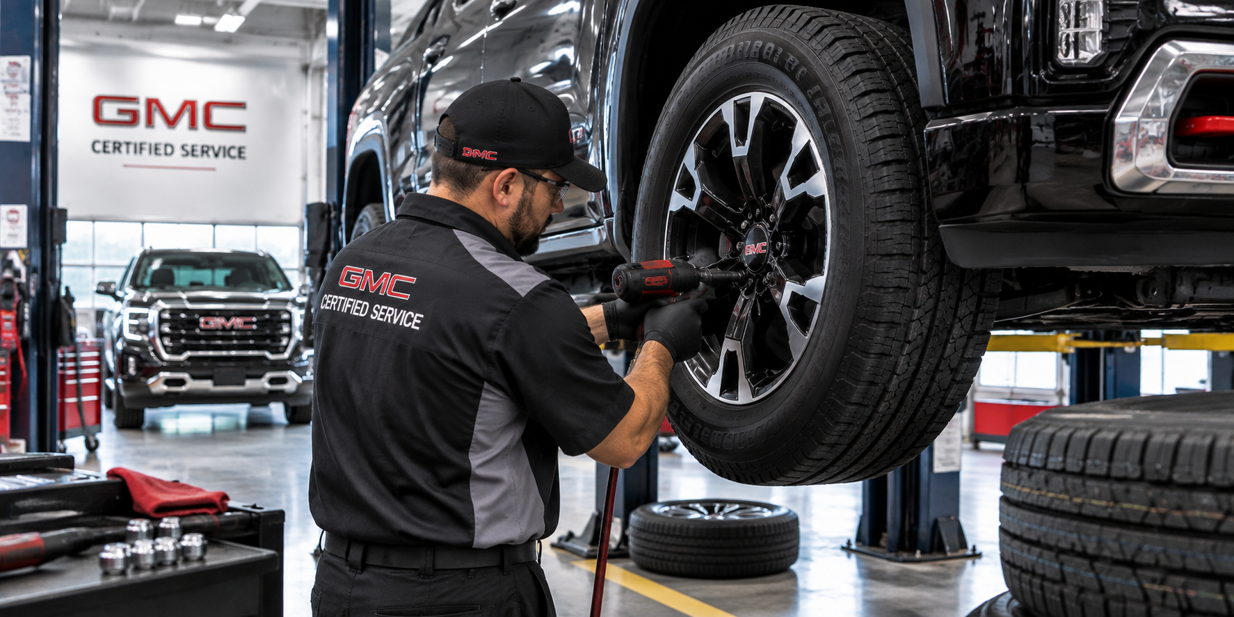 GMC tire rotation and service
