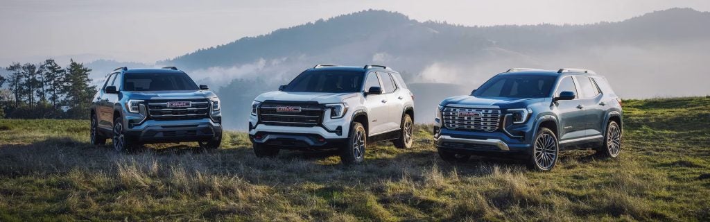 2026 GMC Terrain showcasing its available trim options with bold styling, modern design, and versatile SUV capability at Country Club GMC in Oneonta, NY.