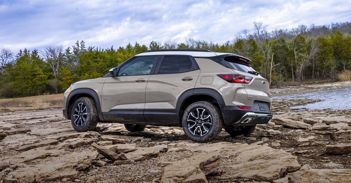 2026 Chevrolet Trailblazer on a rough terrain
