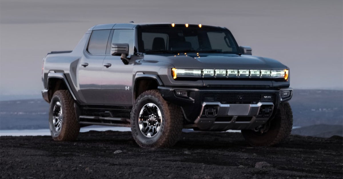 2025 GMC HUMMBER EV parked off road