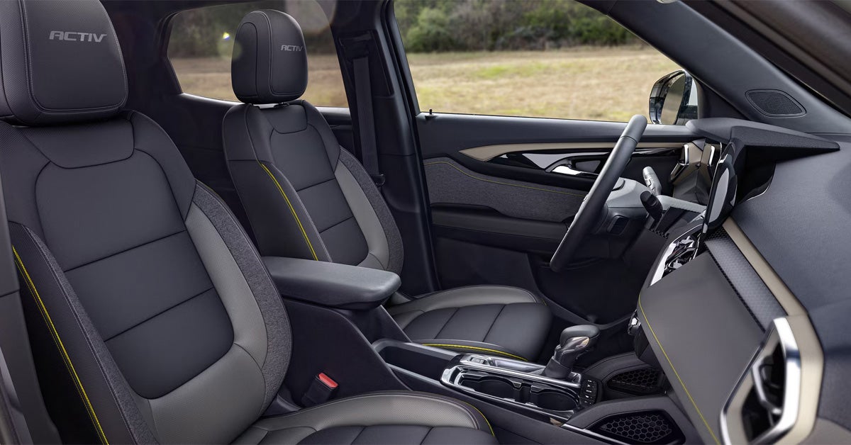 2026 Chevrolet Trailblazer front row interior