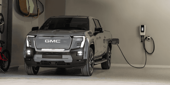 2025 GMC Sierra EV charging