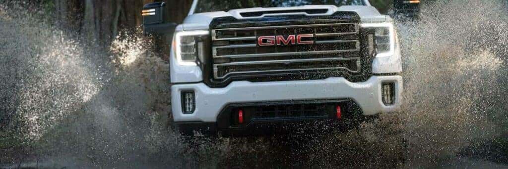 GMC AT4 Trim splashing offroad
