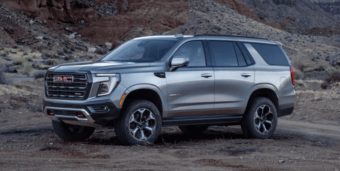 Gray 2025 GMC Yukon AT4