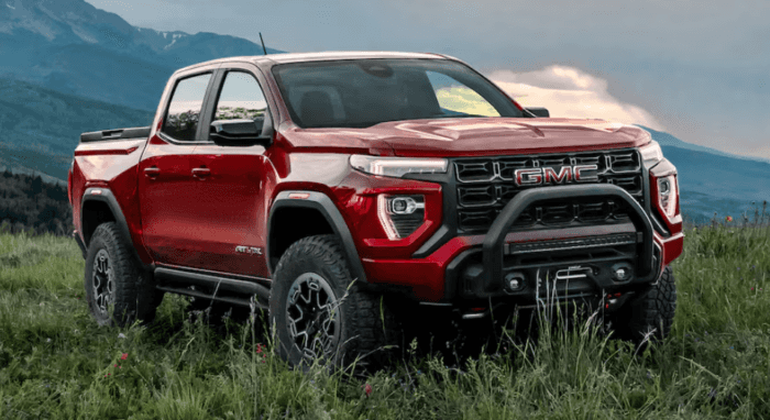 Red 2025 GMC CanyonAT4X