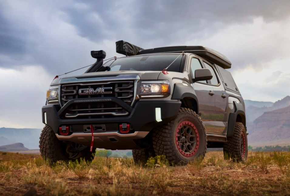 Custom GMC equipped with accessories