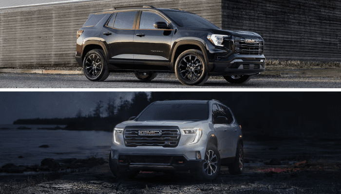  GMC Terrain vs GMC Acadia