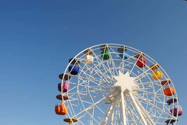 Tibidabo rainbow Ferris wheel