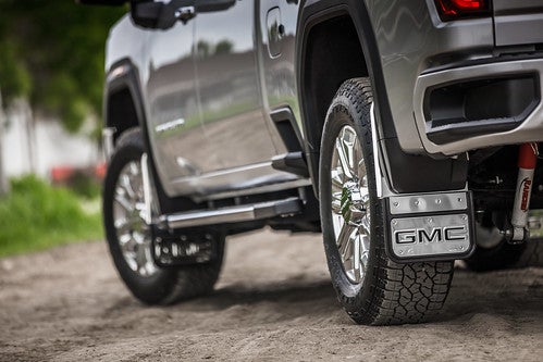2022 GMC Sierra tires and mudflaps