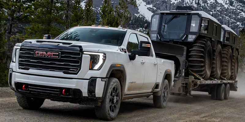 2026 GMC Sierra 2500 HD showcasing impressive towing capacity in Kinston, NC