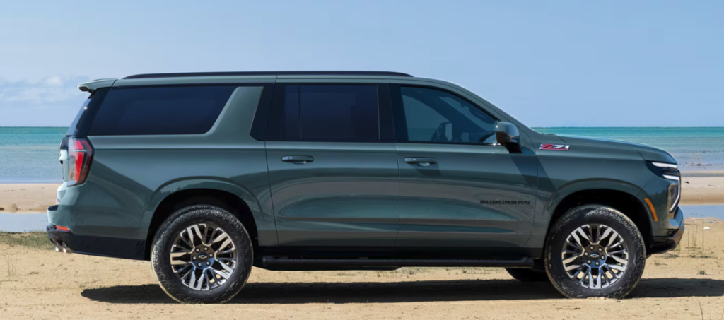 2026 Chevrolet Suburban exterior for large family travel and cargo space