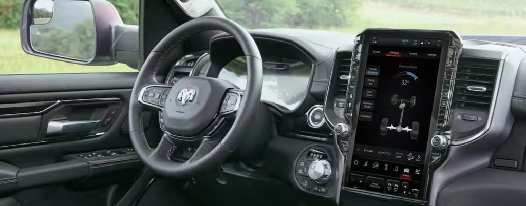Black dash in a 2026 Ram 1500.