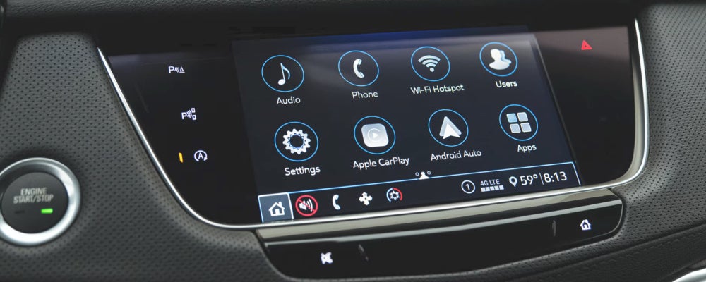 2025 Cadillac XT5 infotainment system.
