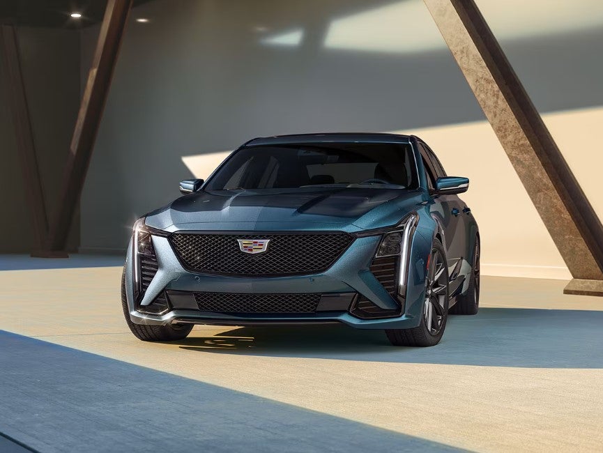 2026 Cadillac CT5 parked on gray background.
