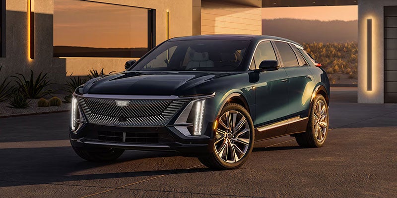 2025 Cadillac LYRIQ parked outside.
