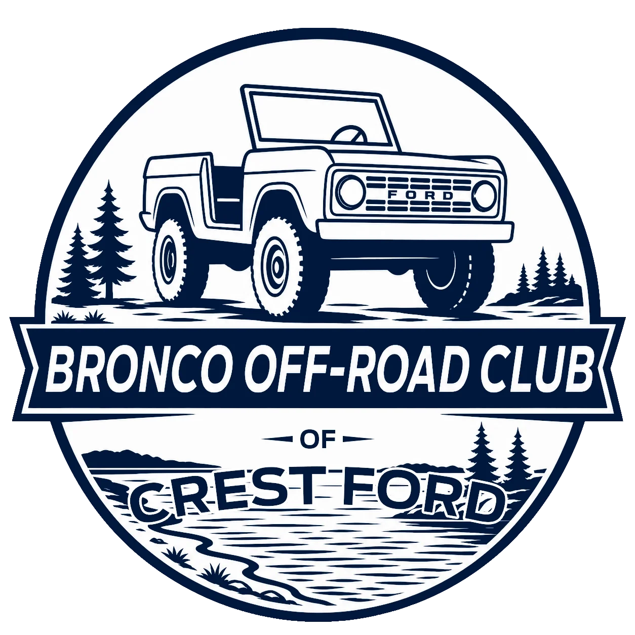 Bronco Off-Road Club of Crest Ford logo