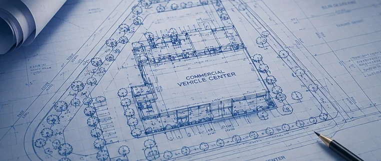 Planning and groundwork phase of the Commercial Vehicle Center