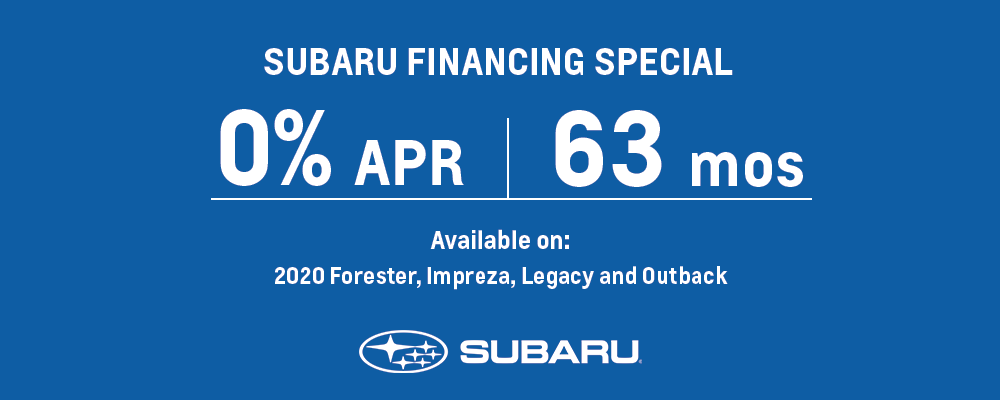 financial special offers available on 2020 Subaru