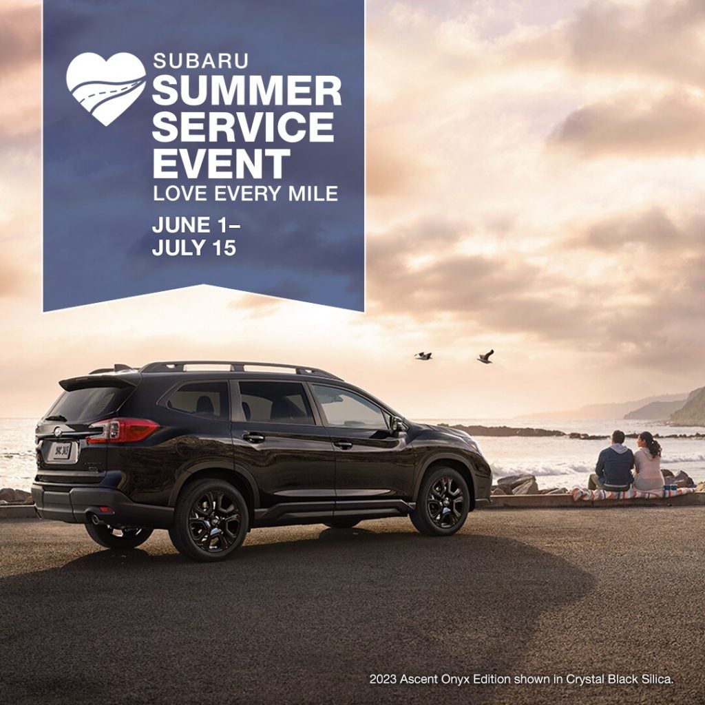 Subaru Ascent Onyx Edition by the coast