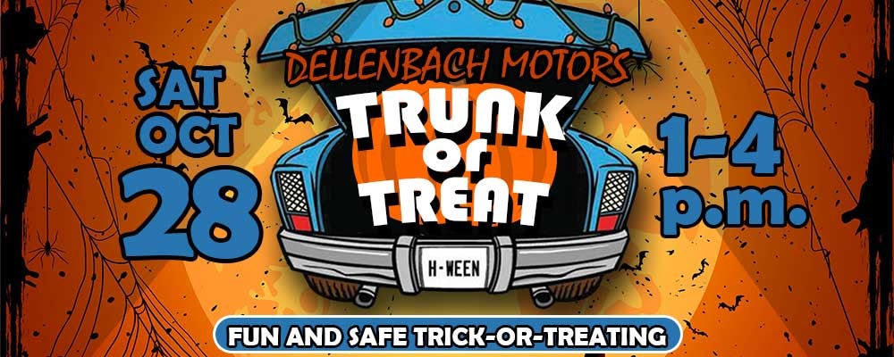 Dellenbach Motors Trunk or Treat event graphic