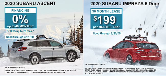 March Subaru Specials