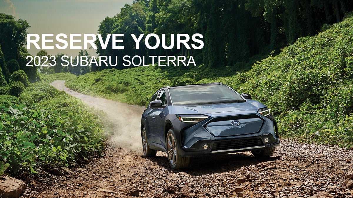 Subaru Forester Wilderness driving on a dirt forest