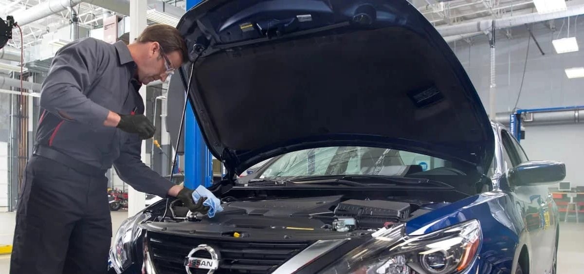 Royal Nissan mobile service truck providing Nissan maintenance for Baton Rouge drivers