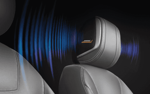 Example of Bose speaker range on Nissan Kicks Headrest