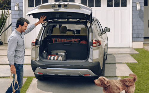 2021 Nissan Rogue Track Open Showing Cargo Space