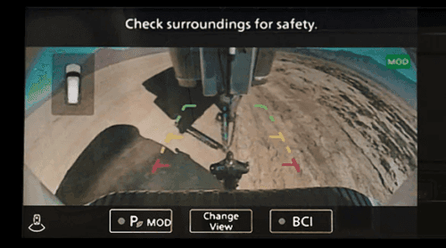 2022 Nissan Armada Around View Monitor of Trailer Hitch