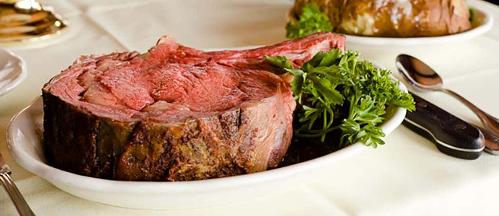 Steak Parsley on Plate