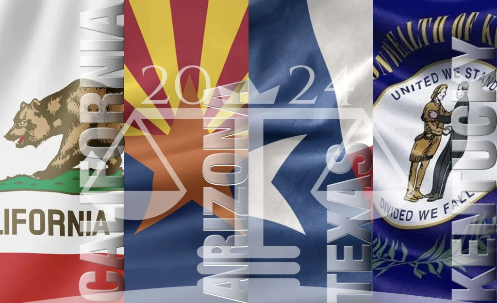 new 2024 laws to know in California, Arizona, Texas, and Kentucky