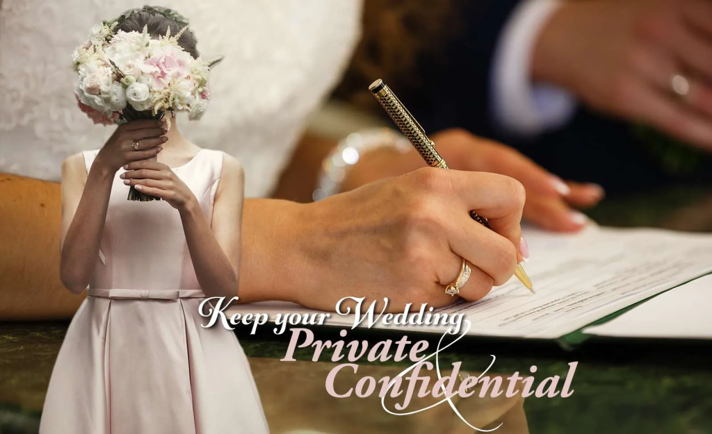 licencia de matrimonio confidencial