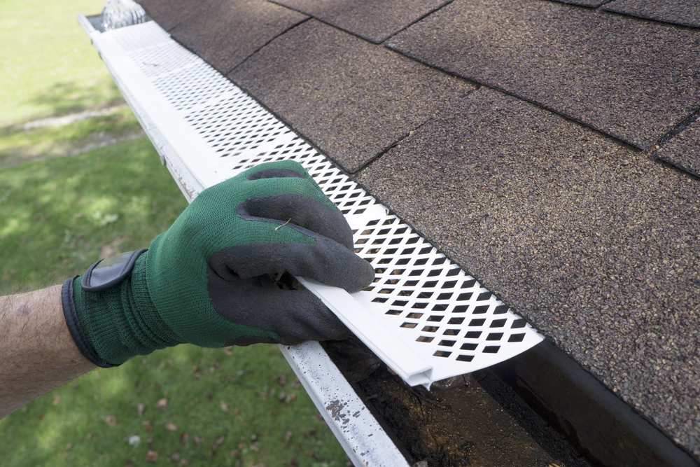 Spring Texas Gutter Installation by Mend Roofing.