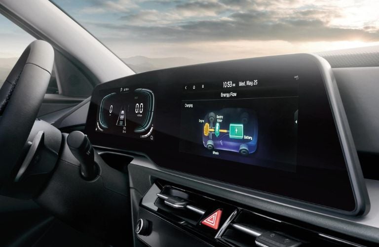 The 2023 Kia Niro Plug-In Hybrid dashboard. 