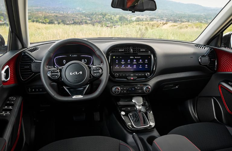 cockpit of the 2025 Kia Soul