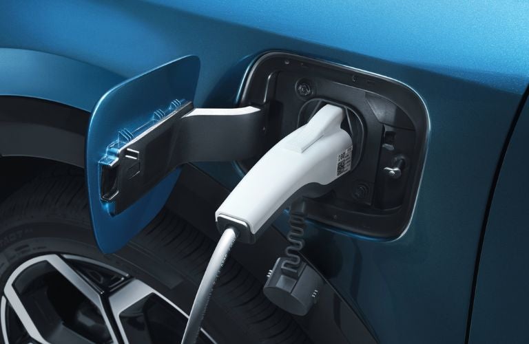 The charging point in the 2023 Kia Niro Plug-In Hybrid. 