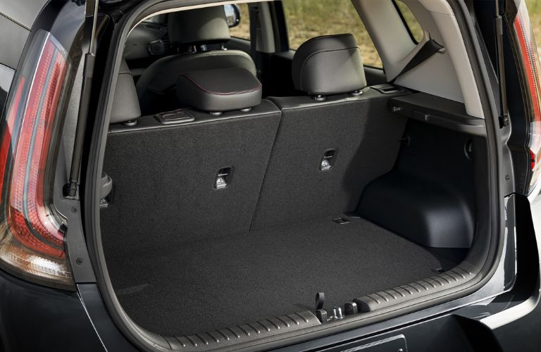 cargo area of the 2025 Kia Soul