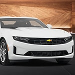 Rendering of a 2024 Chevrolet Camaro SS showcasing its sleek design and sporty features.