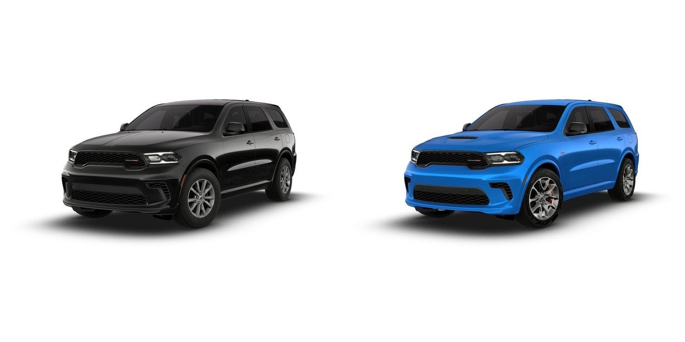 2026 Dodge Durango GT and 2026 Dodge Durango R/T 392 side by side, both sold new at Ross Downing CDJR of Mobile, AL