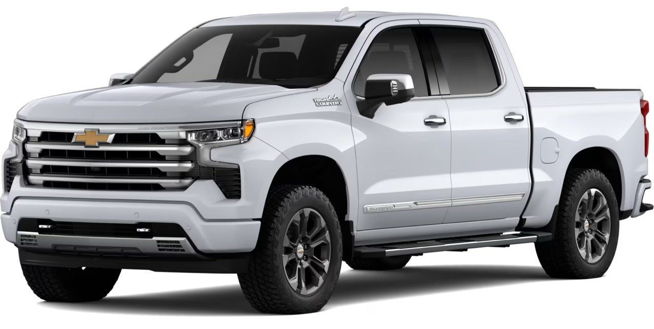 A 2026 Chevrolet Silverado 1500 High Country trim level on a clean background