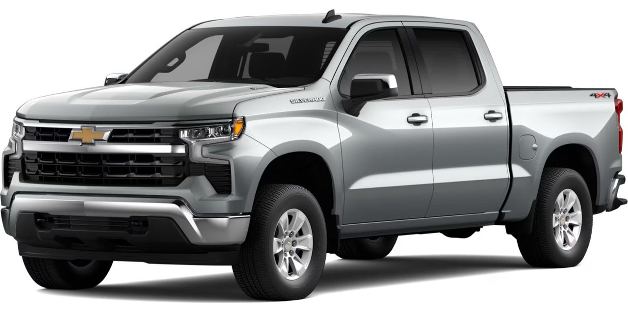 A 2026 Chevrolet Silverado 1500 LT trim level on a clean background