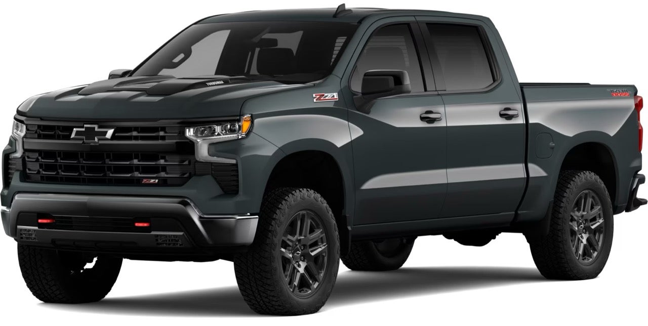 A 2026 Chevrolet Silverado 1500 LT Trail Boss trim level on a clean background