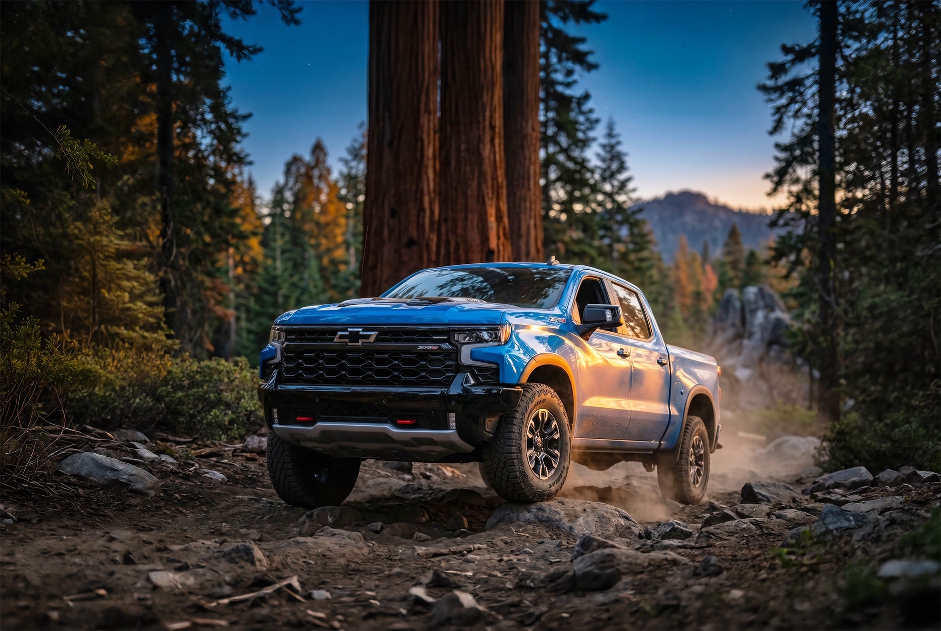 2026 Chevrolet Silverado 1500 ZR2 with lifted off-road stance