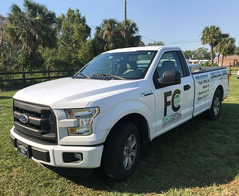 truck parked in a lawn