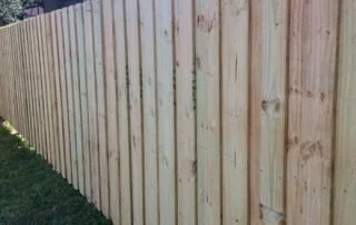 wooden fence around a house