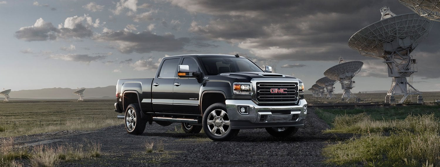 GMC Sierra 2500HD engine and towing packages including gas and Duramax diesel options.
